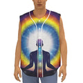 Light Of Seven Chakras Print Sleeveless Baseball Jersey
