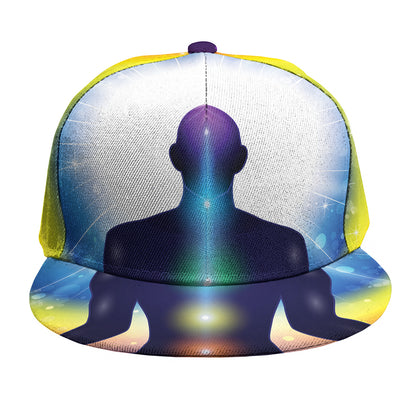 Light Of Seven Chakras Print Snapback Cap