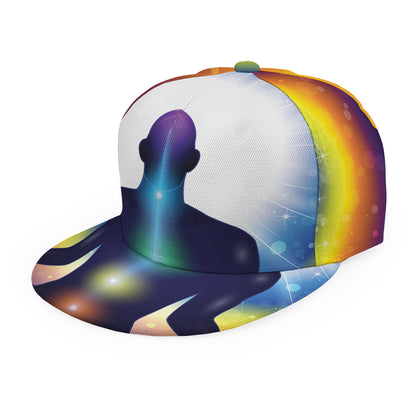 Light Of Seven Chakras Print Snapback Cap