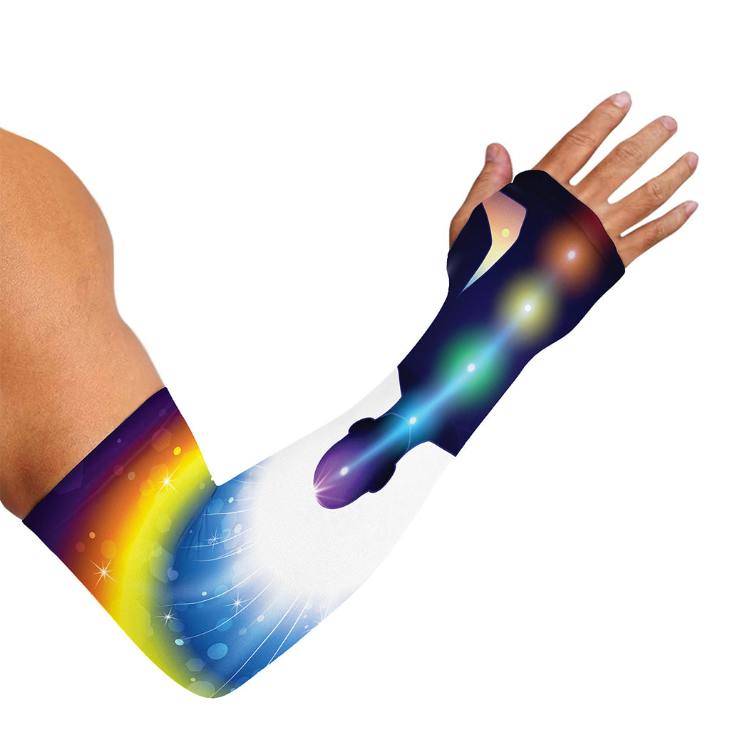 Light Of Seven Chakras Print Sun Protection Arm Sleeves