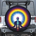 Light Of Seven Chakras Print Tire Cover