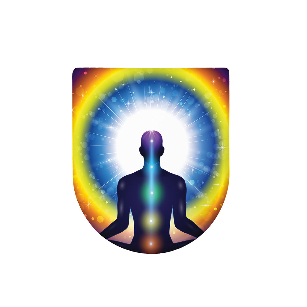 Light Of Seven Chakras Print Toilet Lid Cover