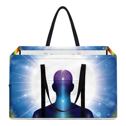 Light Of Seven Chakras Print Utility Tote Bag