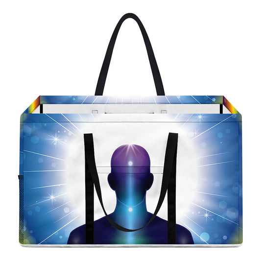 Light Of Seven Chakras Print Utility Tote Bag