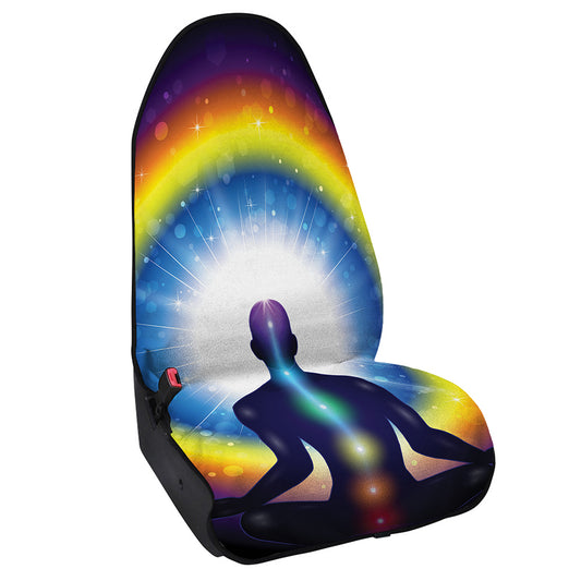 Light Of Seven Chakras Print Waterproof Car Seat Cover