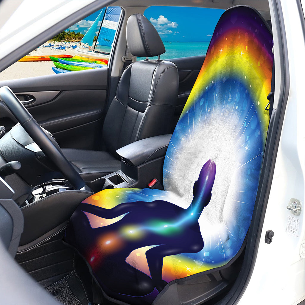 Light Of Seven Chakras Print Waterproof Car Seat Cover