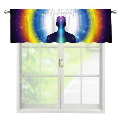 Light Of Seven Chakras Print Window Valance