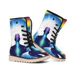 Light Of Seven Chakras Print Winter Boots