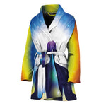 Light Of Seven Chakras Print Women's Bathrobe