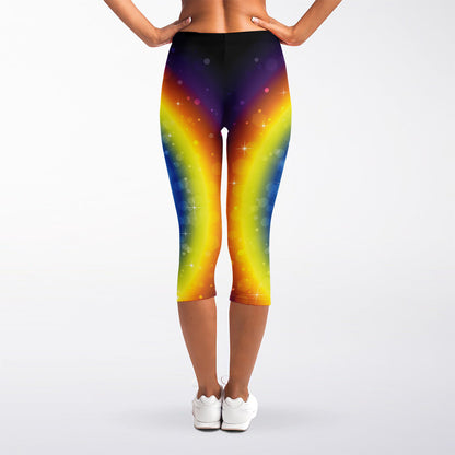 Light Of Seven Chakras Print Women's Capri Leggings