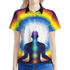 Light Of Seven Chakras Print Women's Polo Shirt