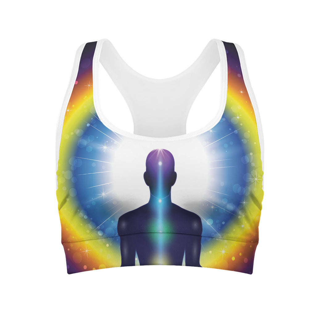 Light Of Seven Chakras Print Women's Sports Bra