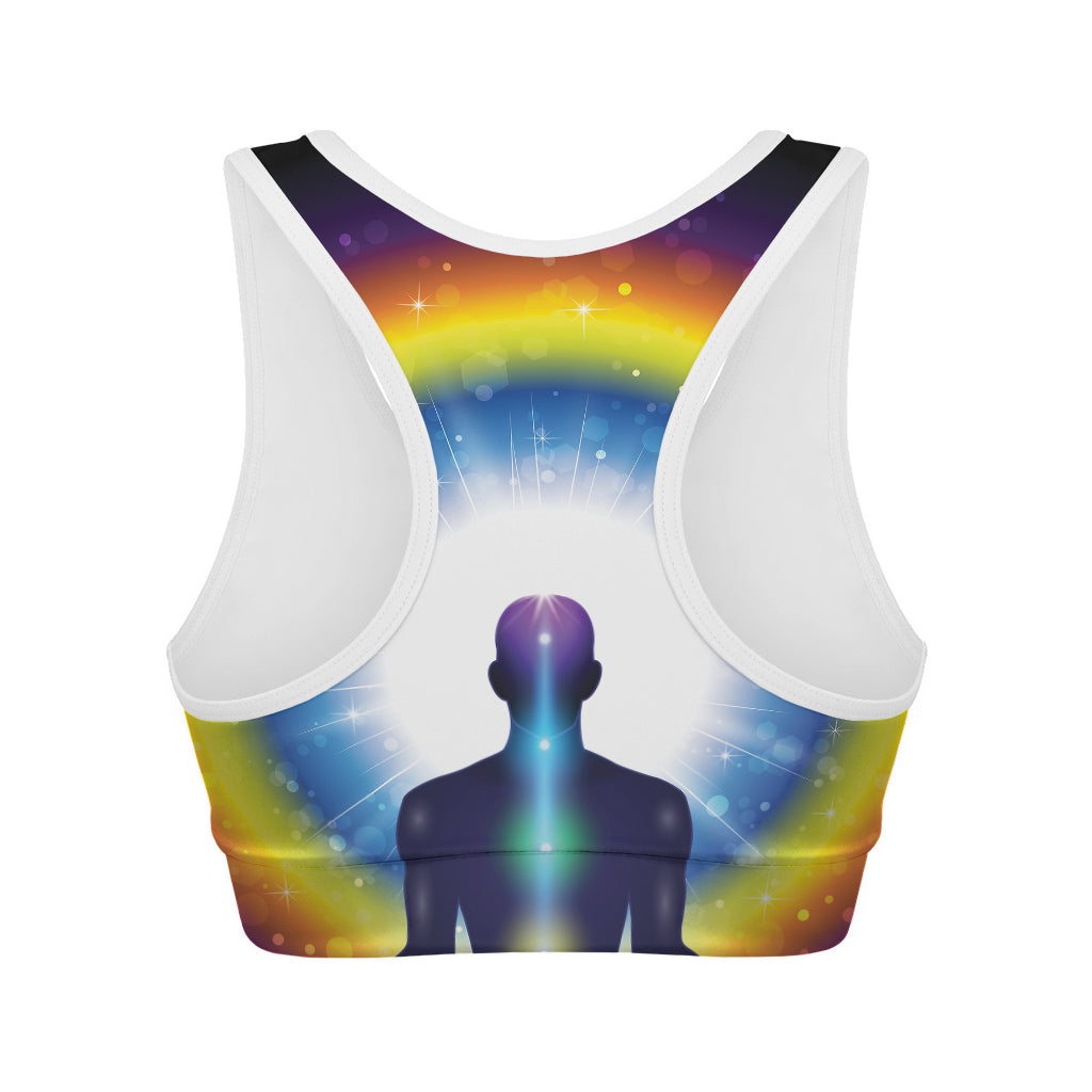 Light Of Seven Chakras Print Women's Sports Bra