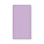 Light Purple And White Checkered Print Baby Crib Sheet