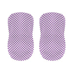 Light Purple And White Checkered Print Bar Stool Covers