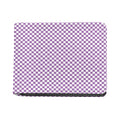 Light Purple And White Checkered Print Bifold Wallet
