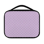 Light Purple And White Checkered Print Classic Bible Case
