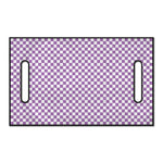 Light Purple And White Checkered Print Golf Cart Seat Cover