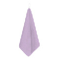 Light Purple And White Checkered Print Hand Towel