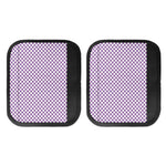 Light Purple And White Checkered Print Handle Covers