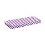 Light Purple And White Checkered Print Piano Keyboard Cover