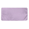Light Purple And White Checkered Print Towel
