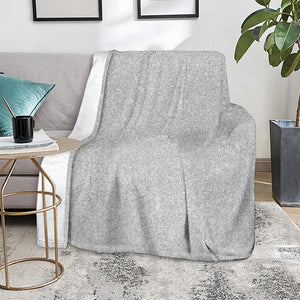 Bright Silver (NOT Real) Glitter Print Blanket