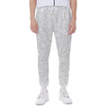 Bright Silver (NOT Real) Glitter Print Joggers