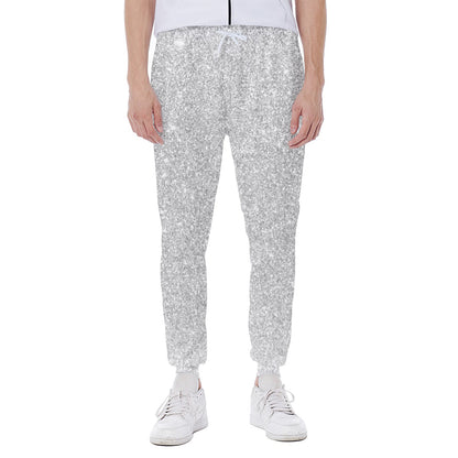 Light Silver Glitter Artwork Print (NOT Real Glitter) Scuba Joggers