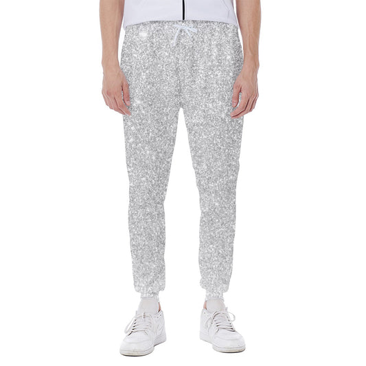 Light Silver Glitter Artwork Print (NOT Real Glitter) Scuba Joggers