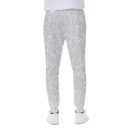 Light Silver Glitter Artwork Print (NOT Real Glitter) Scuba Joggers