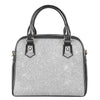 Light Silver Glitter Artwork Print (NOT Real Glitter) Shoulder Handbag