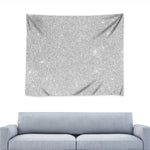 Light Silver Glitter Artwork Print (NOT Real Glitter) Tapestry
