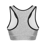 Light Silver Glitter Artwork Print (NOT Real Glitter) Women's Sports Bra
