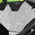 Bright Silver (NOT Real) Glitter Print Pet Car Back Seat Cover