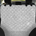 Bright Silver (NOT Real) Glitter Print Pet Car Back Seat Cover