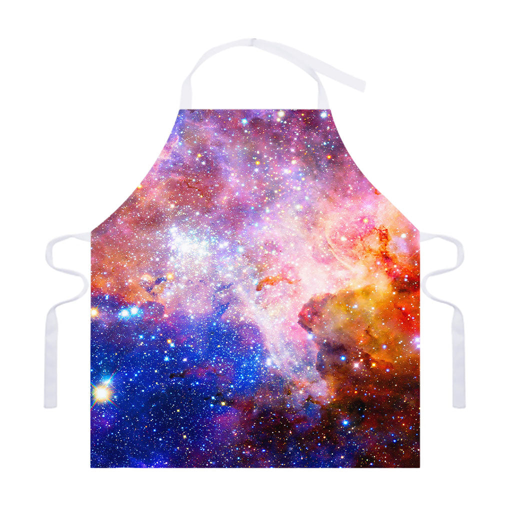 Light Stardust Galaxy Deep Space Print Adjustable Apron