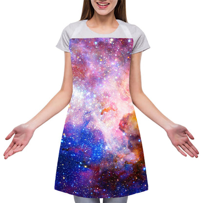 Light Stardust Galaxy Deep Space Print Adjustable Apron