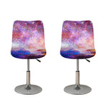 Light Stardust Galaxy Deep Space Print Bar Stool Covers