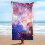 Light Stardust Galaxy Deep Space Print Beach Towel