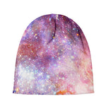 Light Stardust Galaxy Deep Space Print Beanie