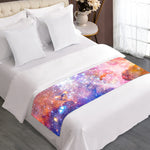 Light Stardust Galaxy Deep Space Print Bed Runner