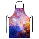 Light Stardust Galaxy Deep Space Print Bib Apron With Pocket