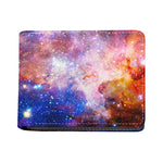 Light Stardust Galaxy Deep Space Print Bifold Wallet