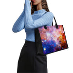 Light Stardust Galaxy Deep Space Print Canvas Tote Bag