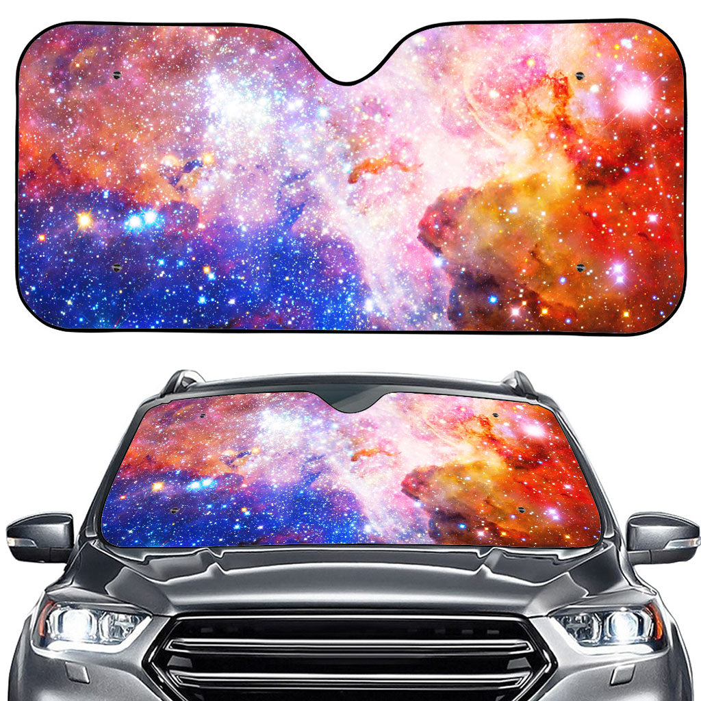 Light Stardust Galaxy Deep Space Print Car Windshield Sun Shade