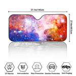 Light Stardust Galaxy Deep Space Print Car Windshield Sun Shade