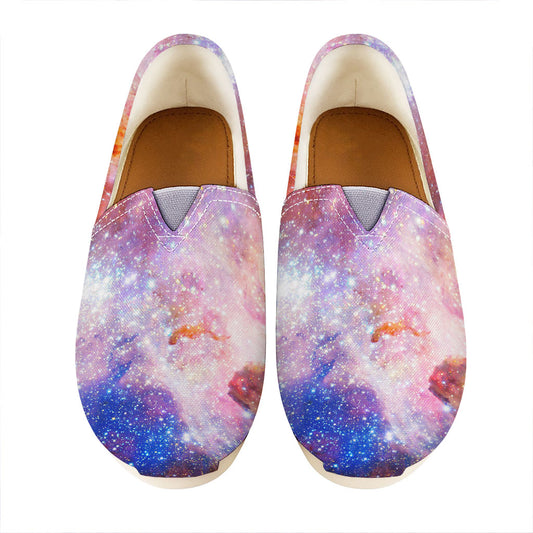 Light Stardust Galaxy Deep Space Print Casual Shoes