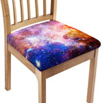 Light Stardust Galaxy Deep Space Print Chair Cushion Cover