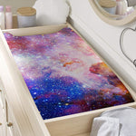 Light Stardust Galaxy Deep Space Print Changing Pad Cover